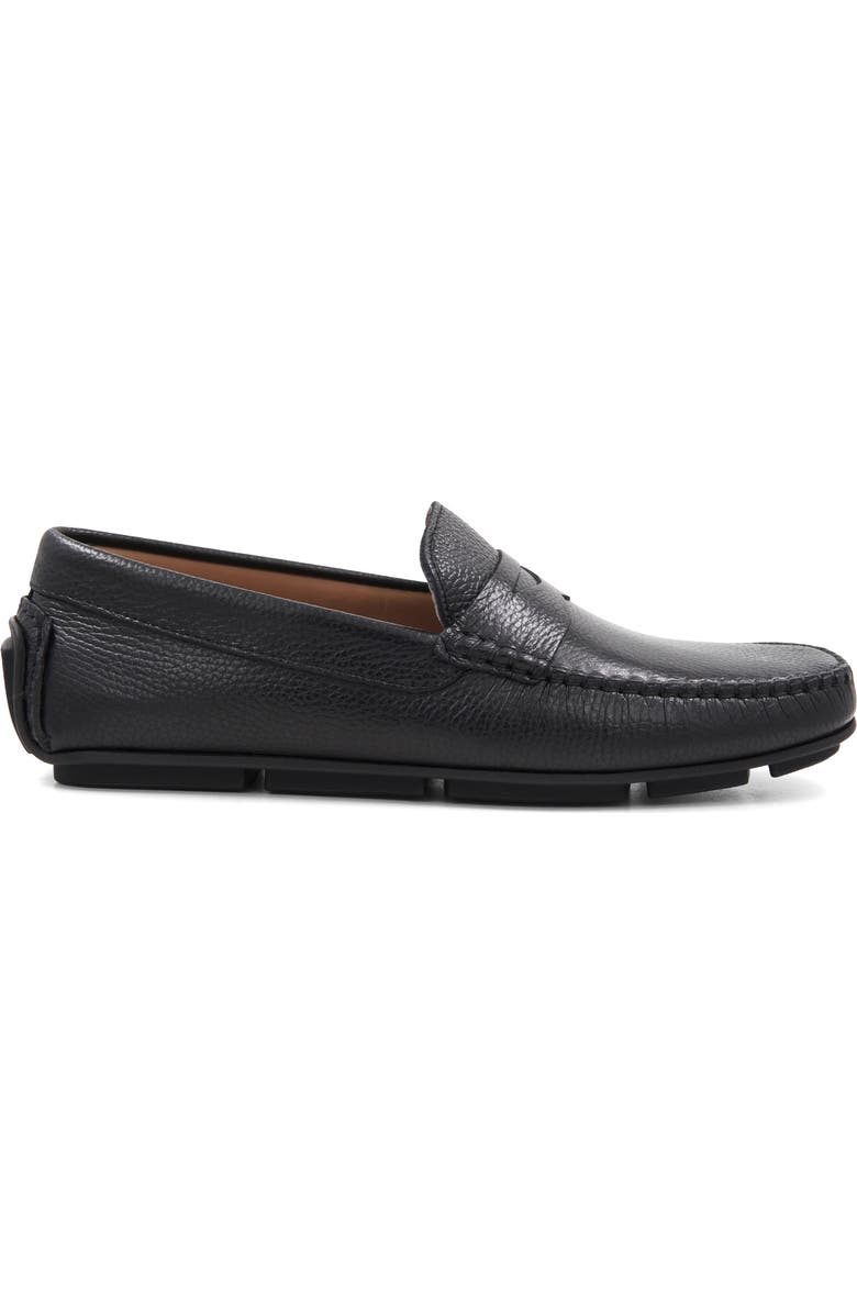 Bruno Magli Taranto Penny Loafer, Alternate, color, Black Tumbled