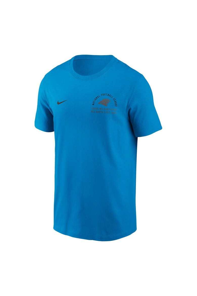 Men's Nike Blue Carolina Panthers Split Logo T-Shirt, Alternate, color, Blue