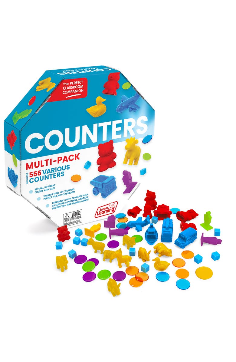 Junior Learning Counters Multipack 555 Pieces,Various Colorsshapes
Styles, Main, color, Multicolored