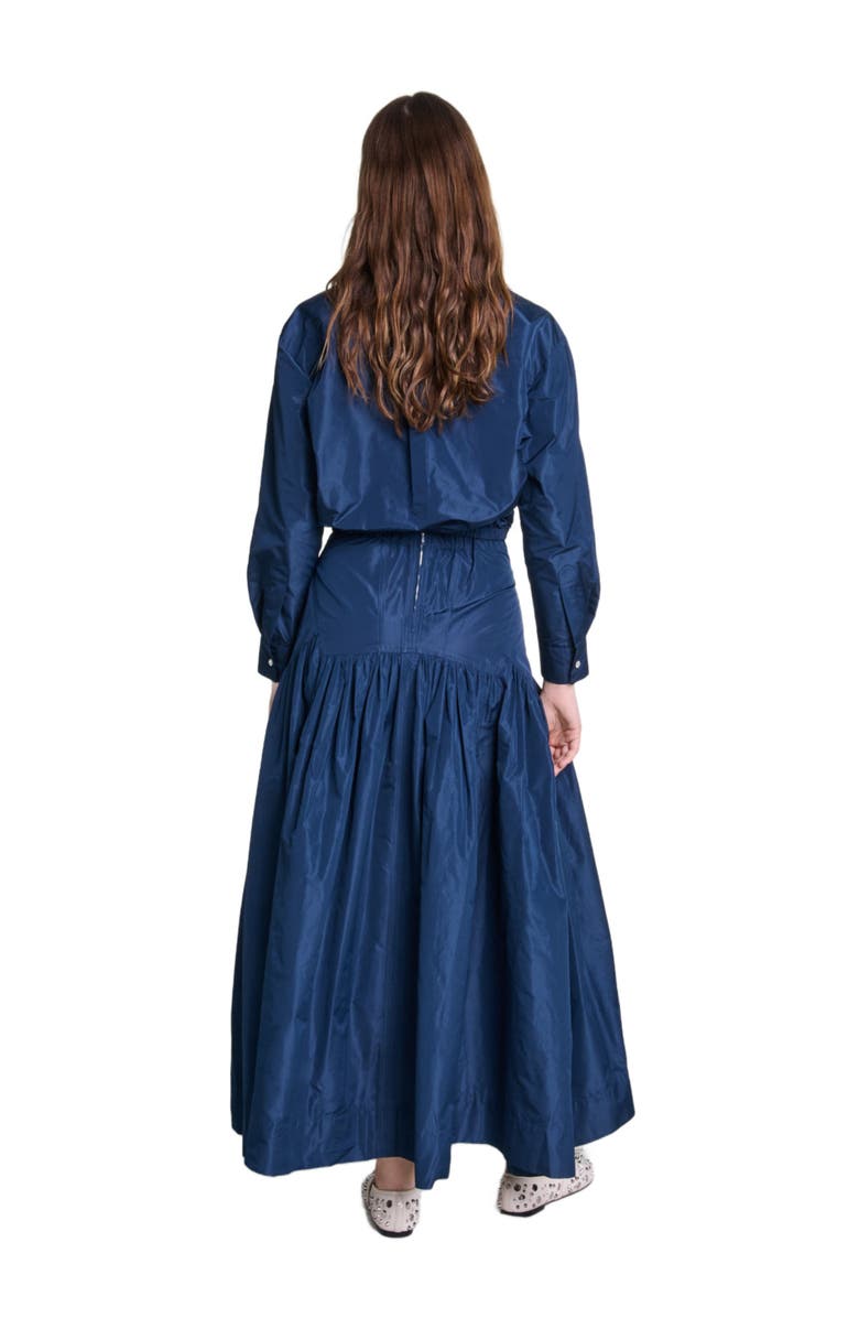 maje Full long skirt, Alternate, color, 