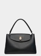 Bally Lock Me Top Handle Bag In Leather