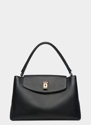 Bally Lock Me Top Handle Bag In Leather
