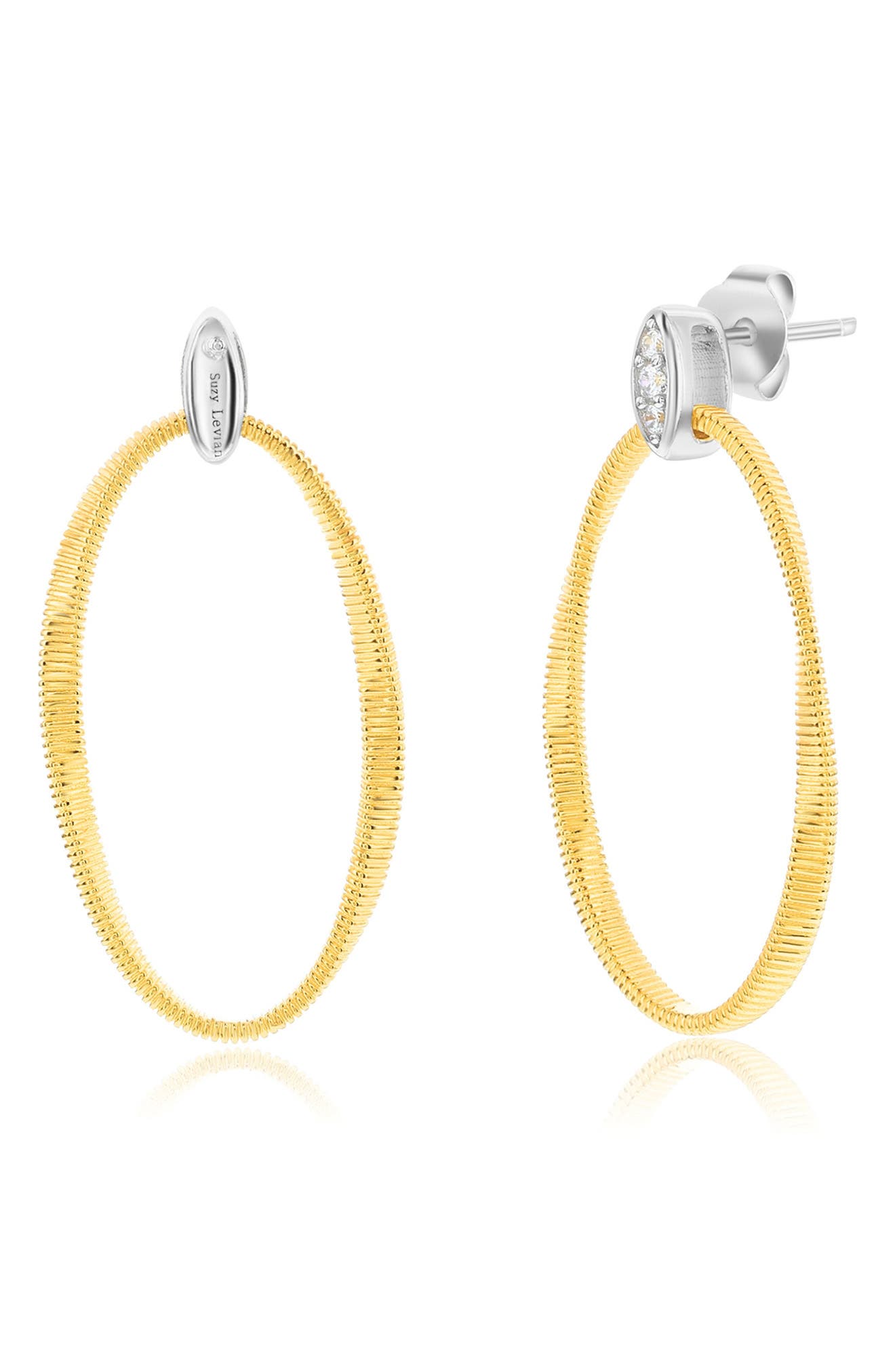 SUZY LEVIAN Golden Helix Oval Drop Earrings (Women) | Nordstromrack