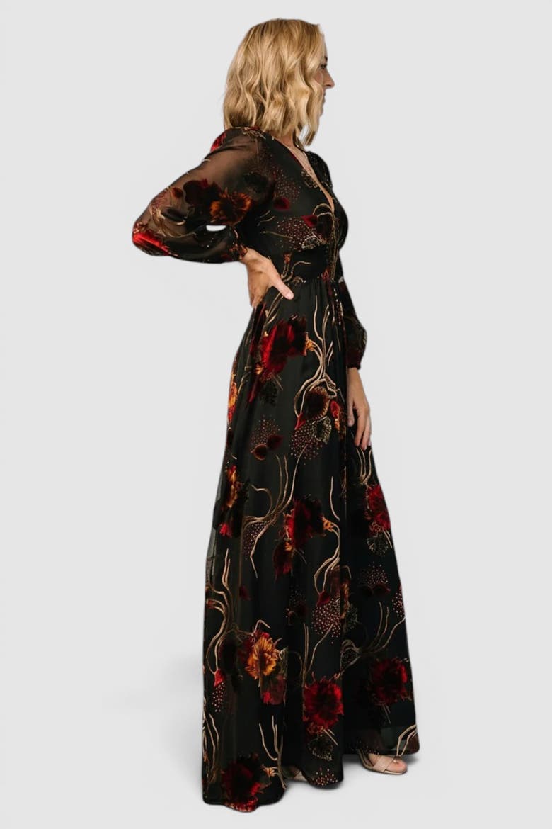 Mikla Maxi Dress, Alternate, color, Black Multi