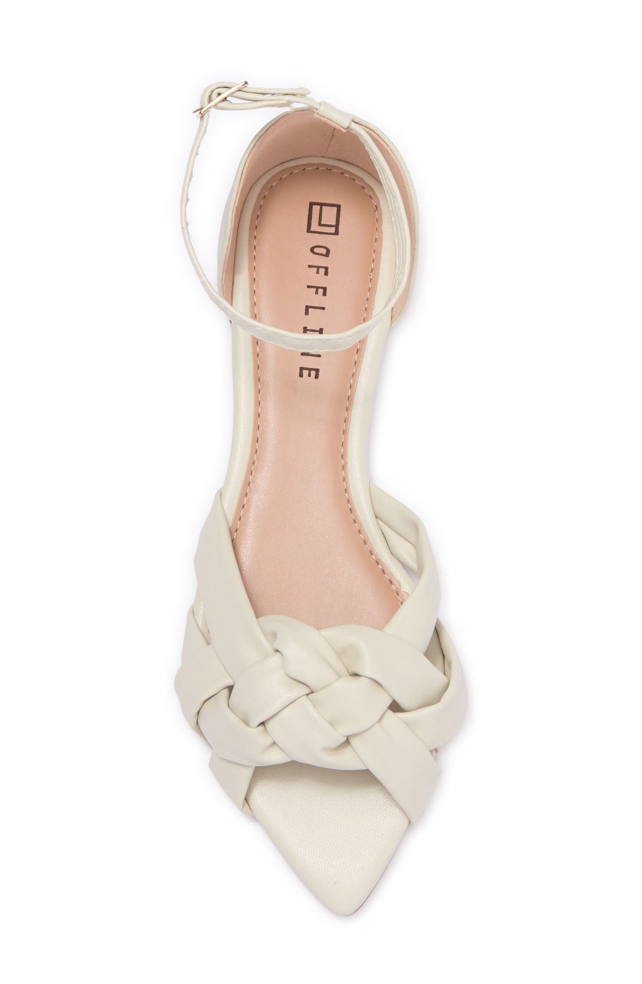 OFFLINE Woven Pointed Toe Slingback Sandal, Alternate, color, 