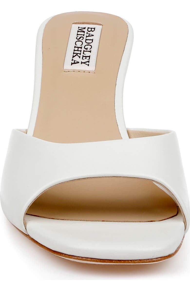 Badgley Mischka Collection Draya Sandal, Alternate, color, White Leather