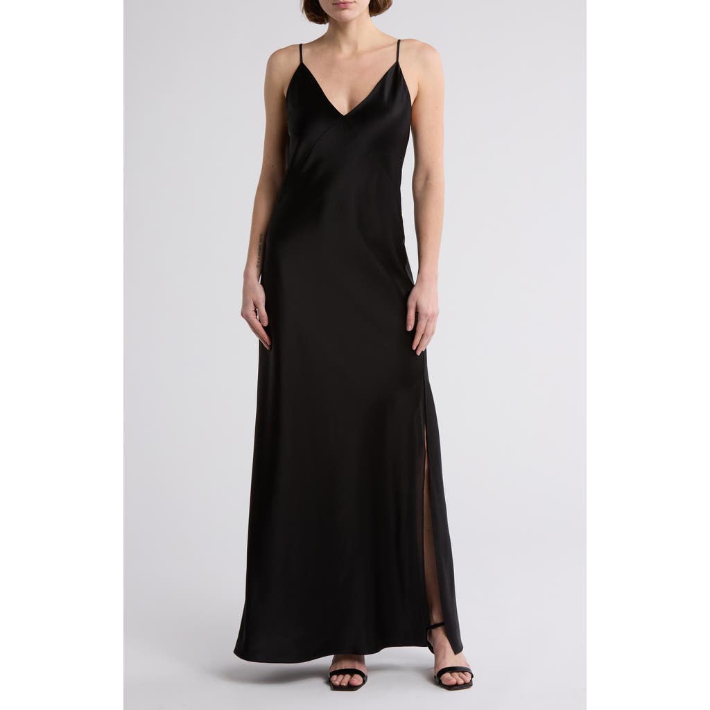 Rag & Bone Rissa Bias Cut Slipdress In Black