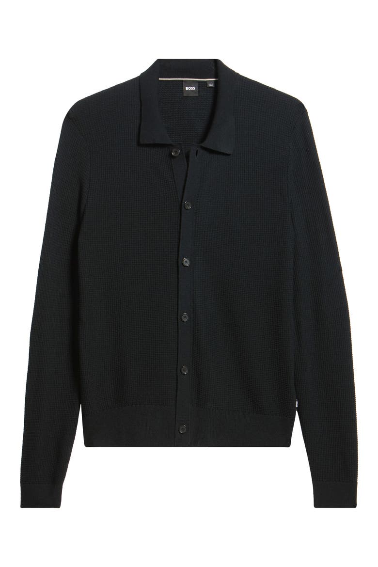 Lumile Button Cardigan, Alternate, color, BLACK