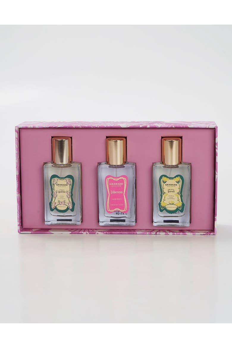 Perfumery Trio - Tuberosa, Limão Taiti & Néroli, Baunilha & Açafrão, Main, color, Clear