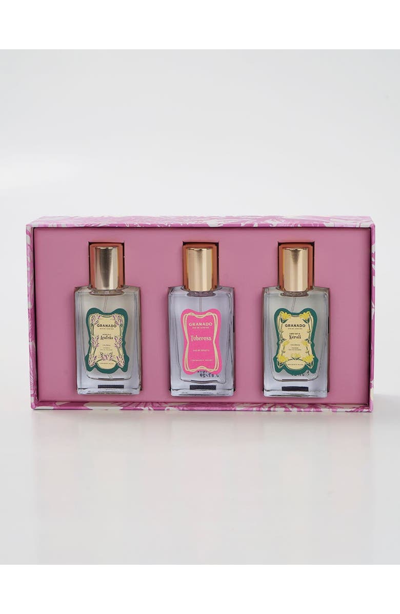 GRANADO Perfumery Trio | Tuberosa, Limão Taiti & Néroli, Baunilha & Açafrão, Alternate, color, Clear