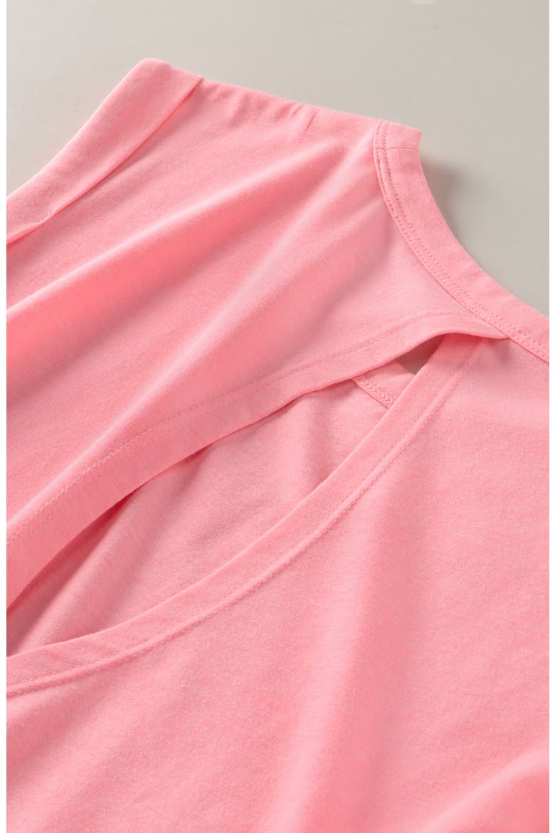 Kids' Breeze Back Tee, Alternate, color, PINK NEON BUBBLEGUM