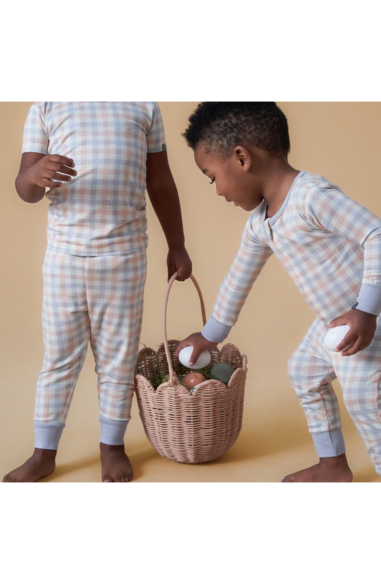 Modern Moments<sup>™</sup> by Gerber 2-Pack Unisex Tight Fitting Footless Pajamas, Alternate, color, Blue Plaid