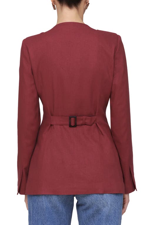 BAGATELLE BAGATELLE V-NECK LONGLINE BLAZER
