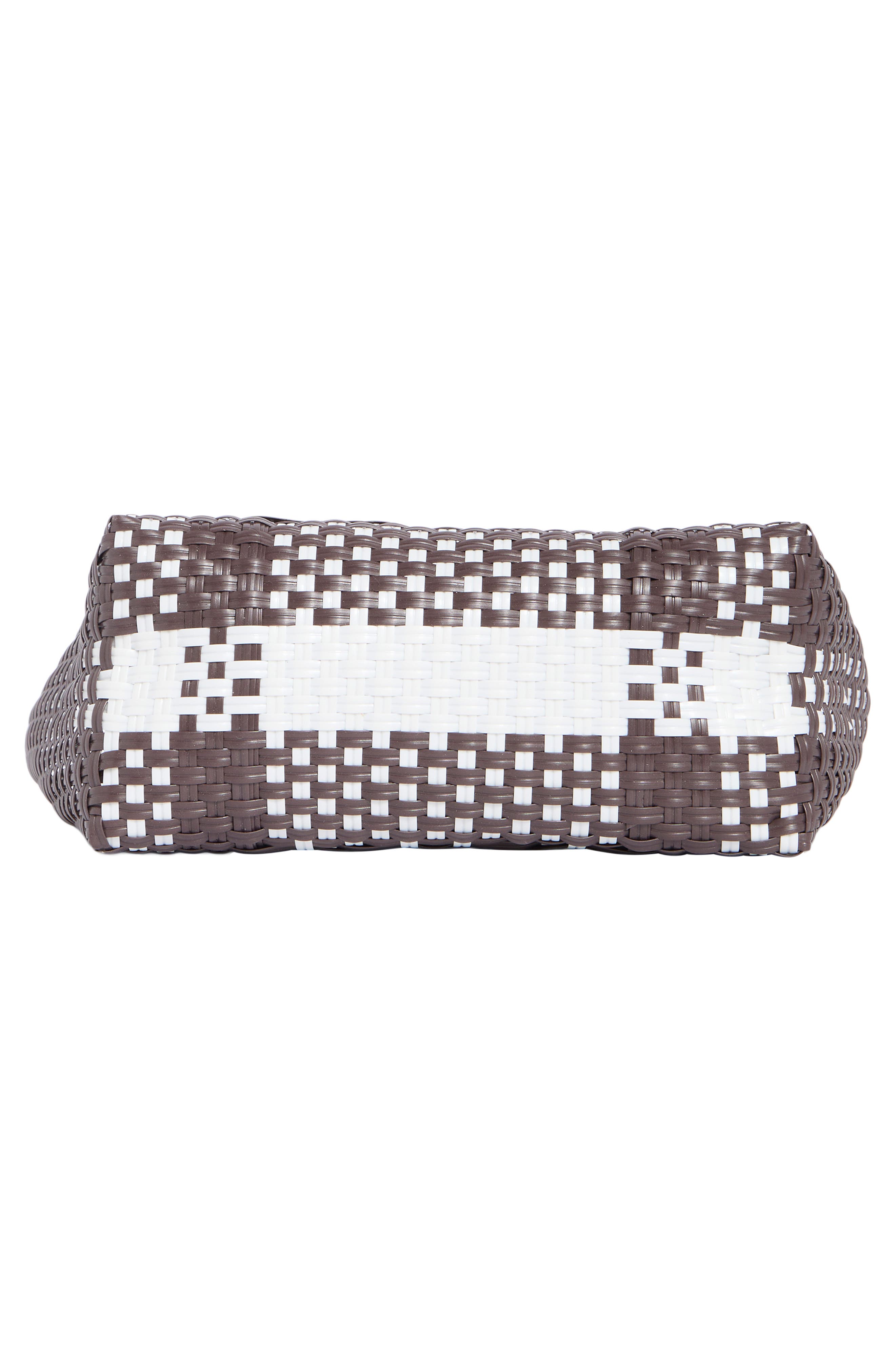 Steve Madden BSunny Woven Tote, Alternate, color, Brown Multi Woven
