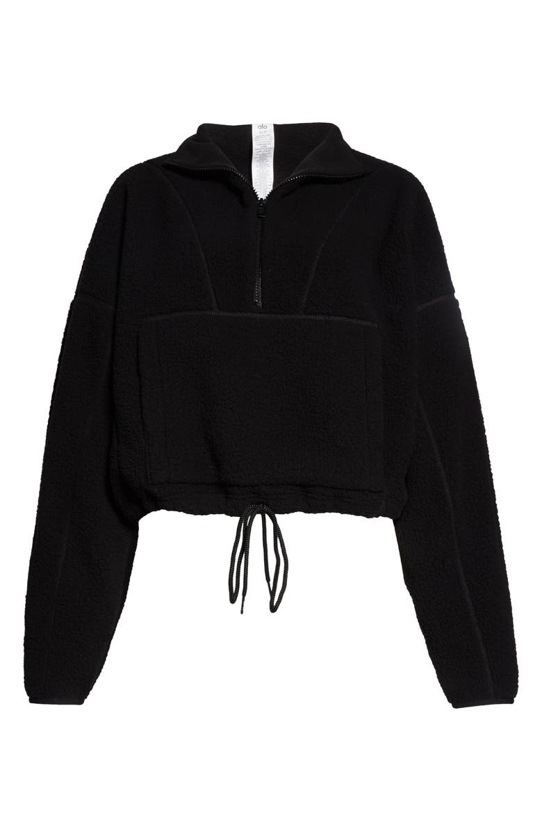 Alo Elysian High Pile Fleece Half Zip Pullover, Alternate, color,