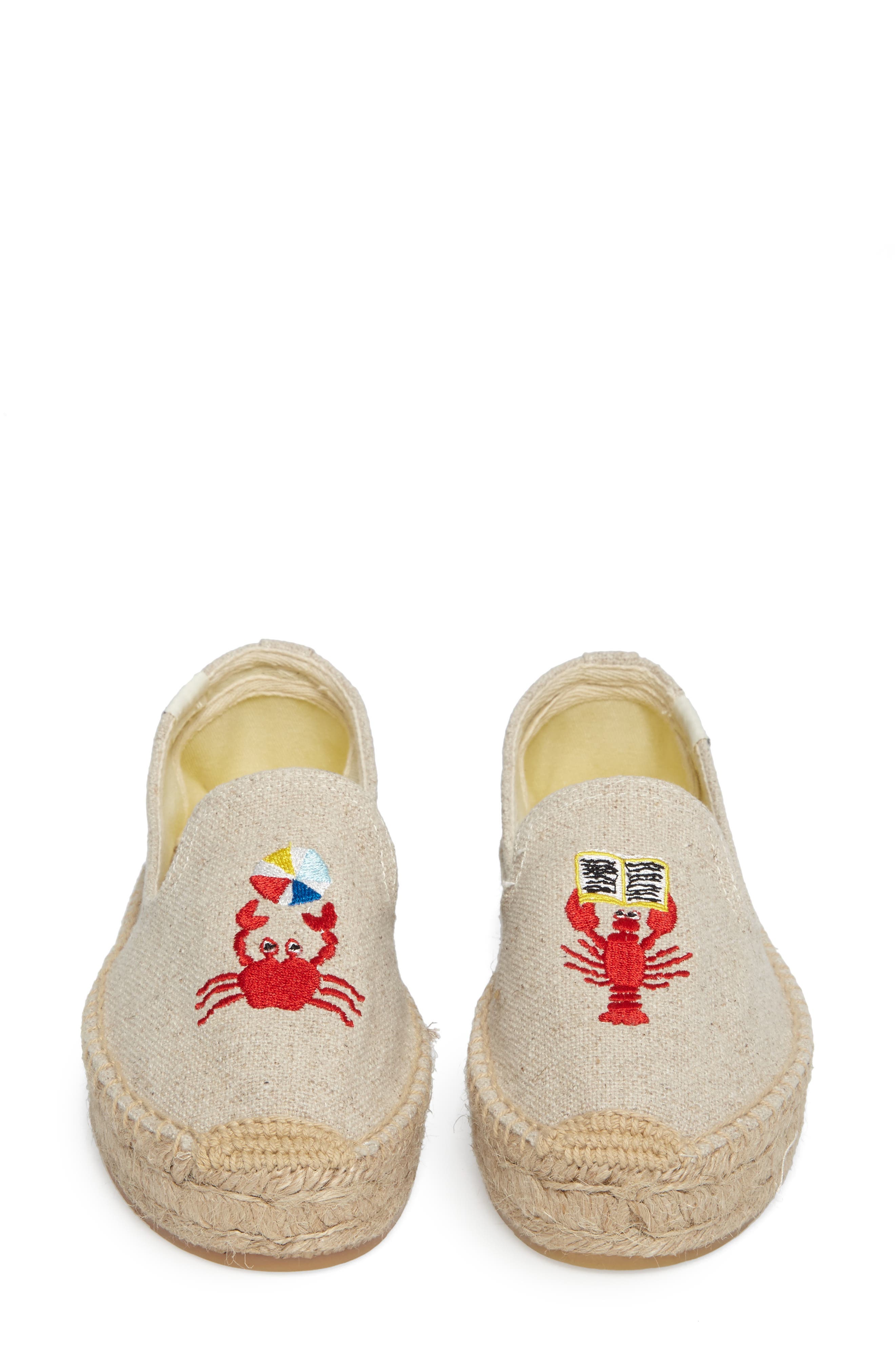 Soludos x Mary Matson Lobster & Crab Platform Espadrille, Alternate, color, 