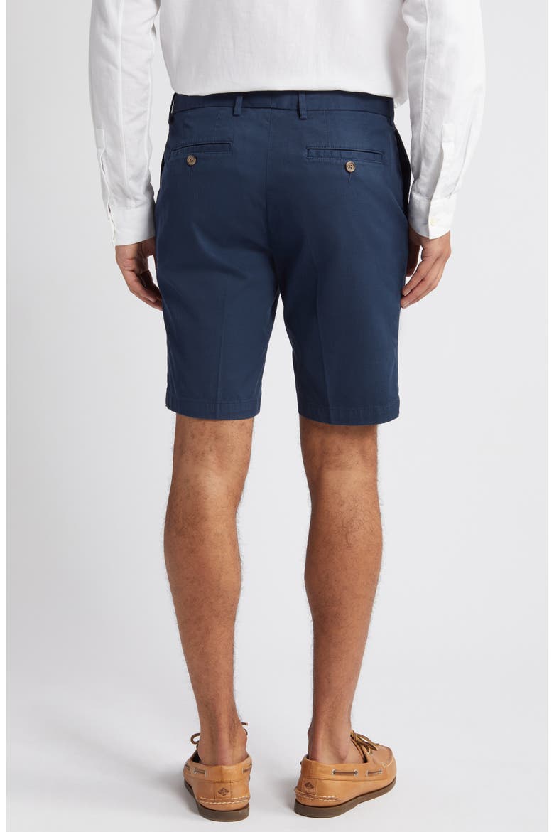 Stretch Cotton & Silk Shorts, Alternate, color, MIDNIGHT