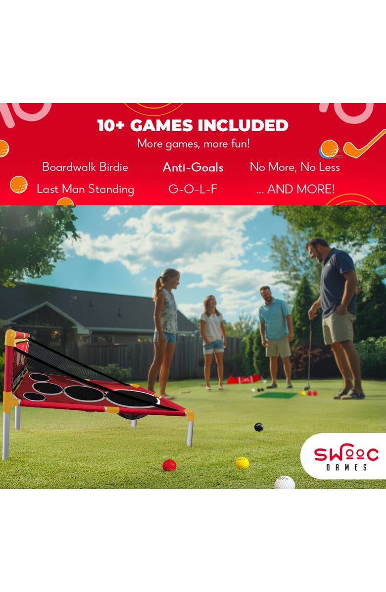 Swooc Games Boardwalk Birdie | Arcade Style Golf Game, Alternate, color, Red