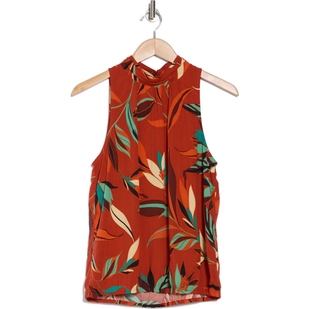 Daniel Rainn Mock Neck Sleeveless Top