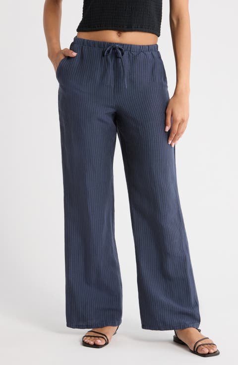Perfect Linen Blend Drawstring Pants