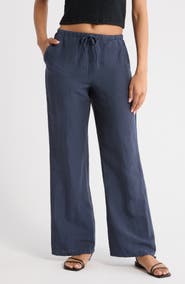 Marine Layer Perfect Linen Blend Drawstring Pants