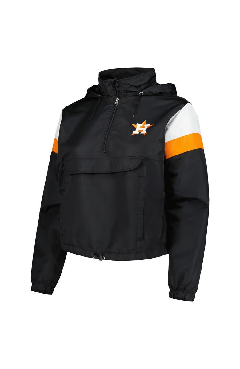 PROFILE Women's Profile Black Houston Astros Plus Size Anorak Quarter-Zip Hoodie, Alternate, color, Navy