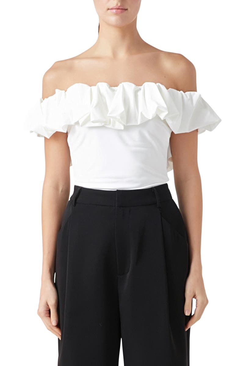 Endless Rose Off the Shoulder Bubble Top, Main, color,