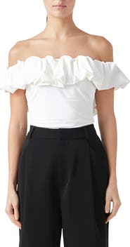 Endless Rose Off the Shoulder Bubble Top