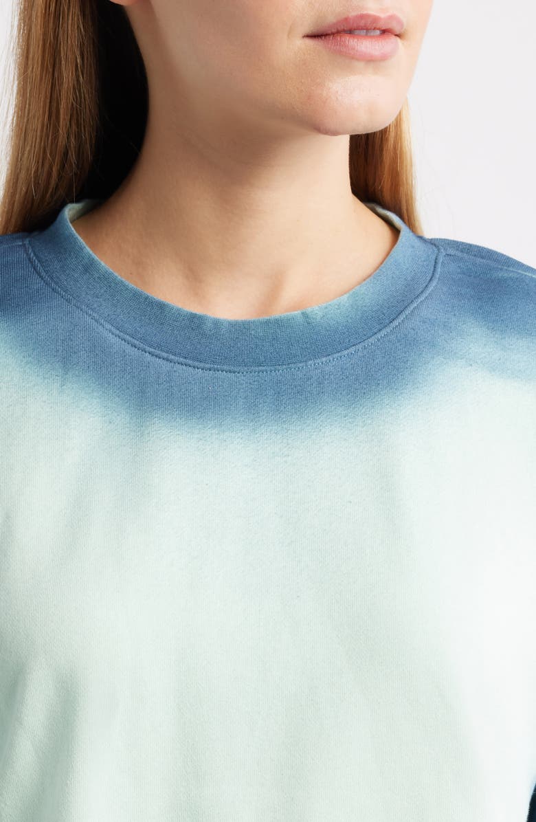CITY BLUES Spot Dye Terry Sweatshirt, Alternate, color, Mint