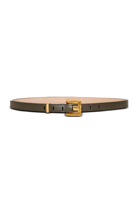 Anthem smooth leather belt