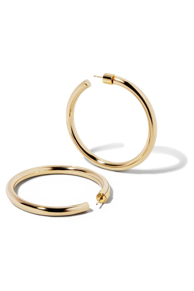 Lilly Baby Hoops, 1.5-Inch, Alternate, color, GOLD