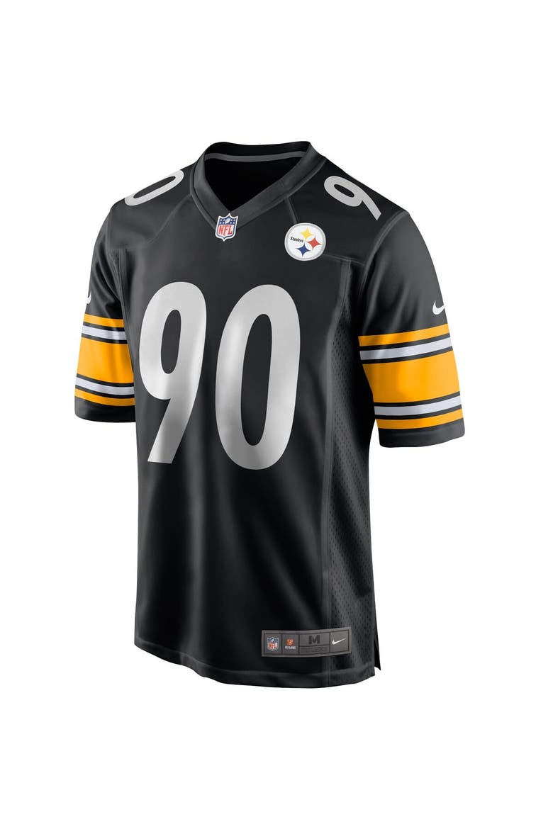 Men's Nike T.J. Watt Black Pittsburgh Steelers Game Jersey, Alternate, color, Black