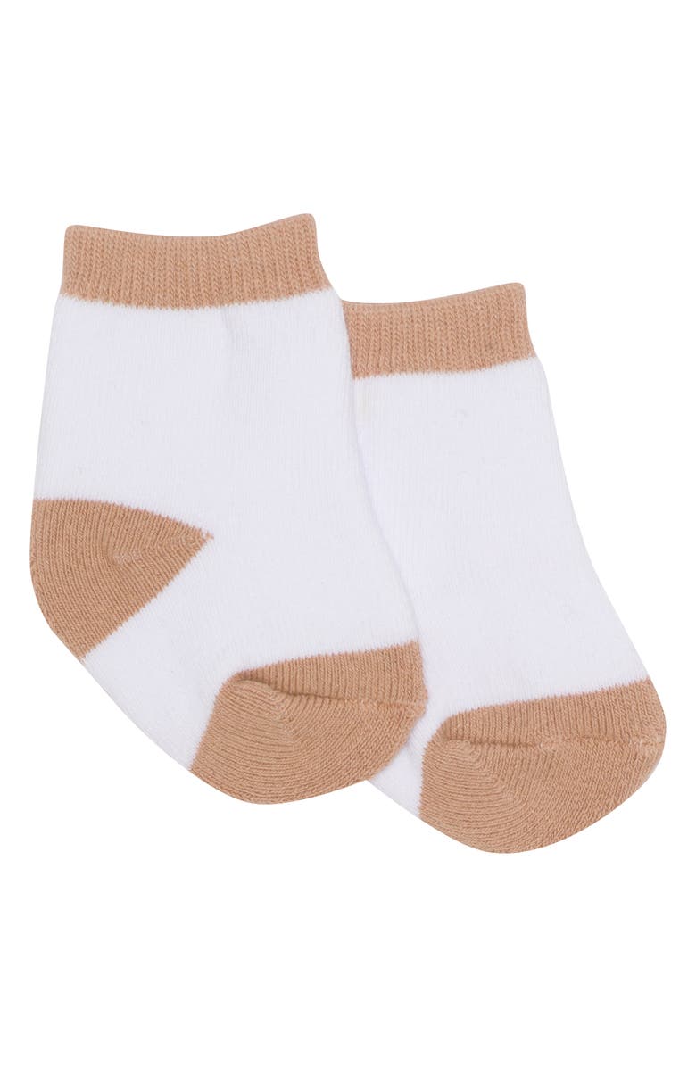 PL Baby by Petit Lem Woodland Fox Top, Joggers & Socks Set, Alternate, color, Fox