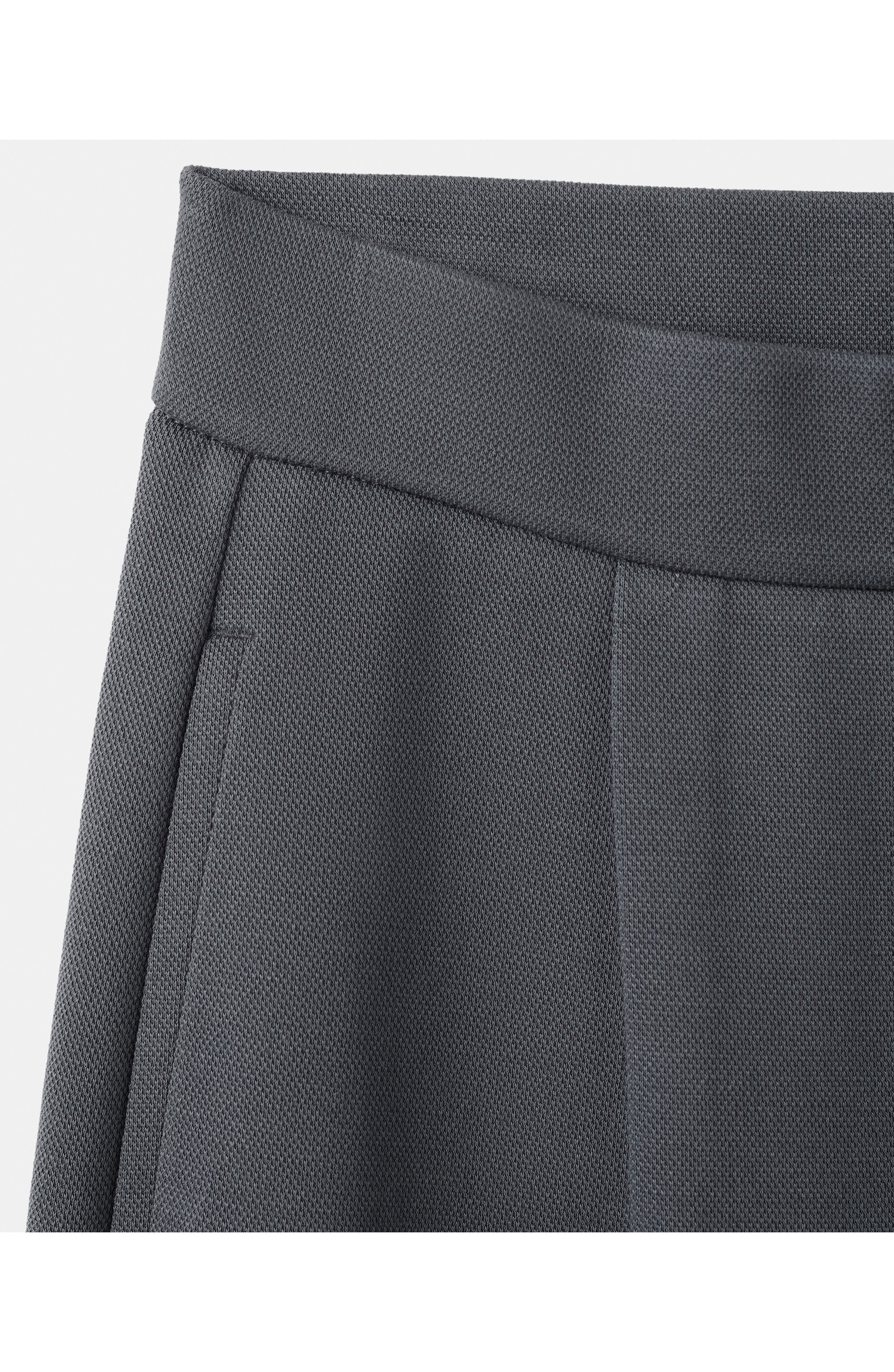 Pleated Straight Leg Cotton Blend Pants - image 2