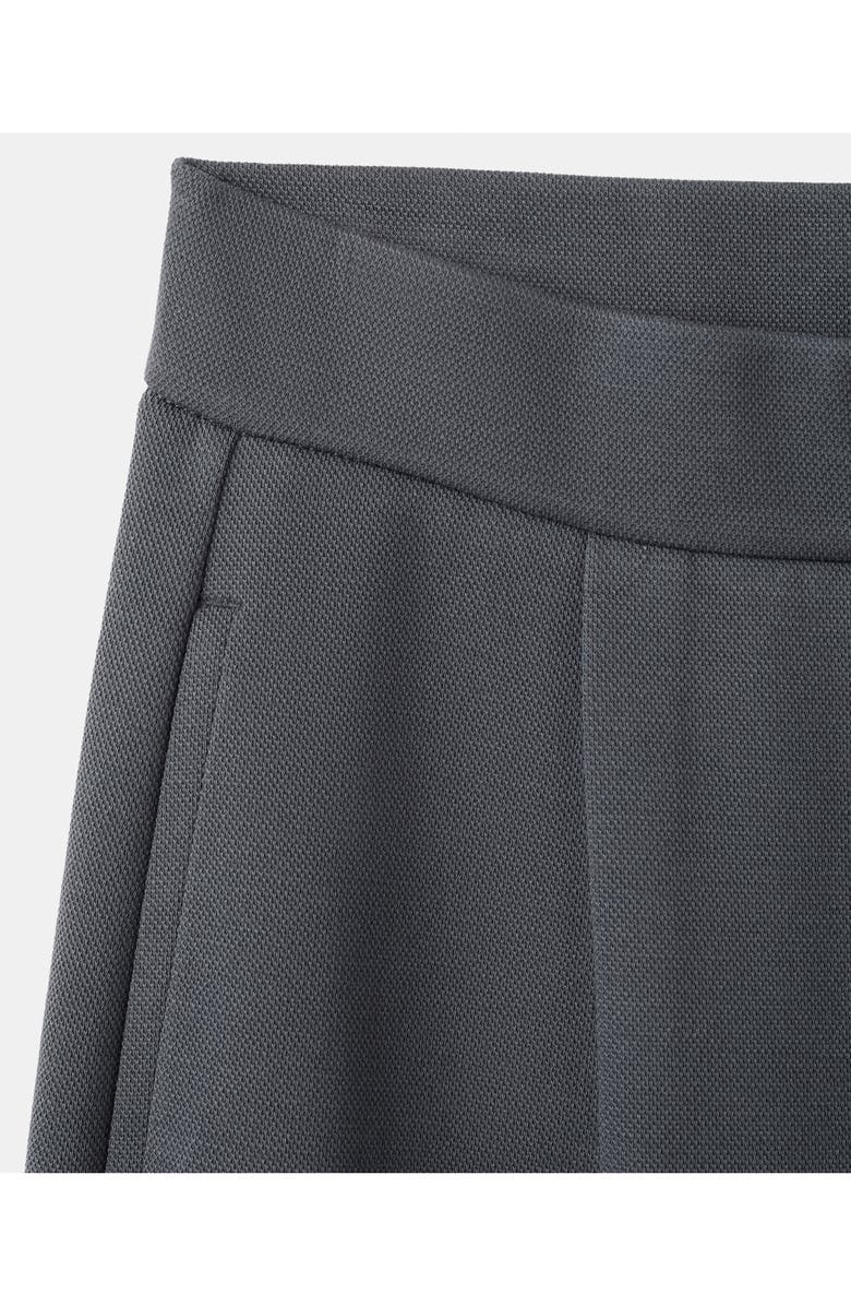 MANGO Pleated Straight Leg Cotton Blend Pants, Alternate, color, 