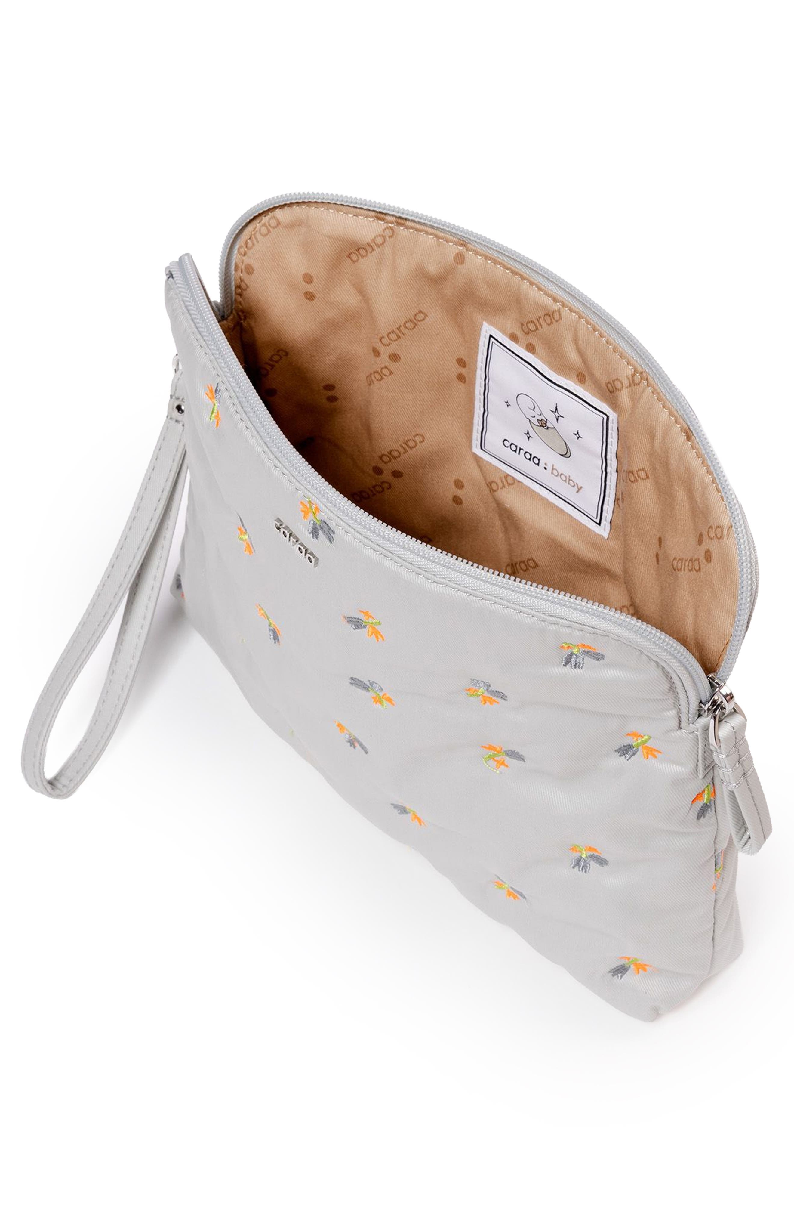 Caraa Water Repellent Organic Cotton Pouch, Alternate, color, Dove - Blue