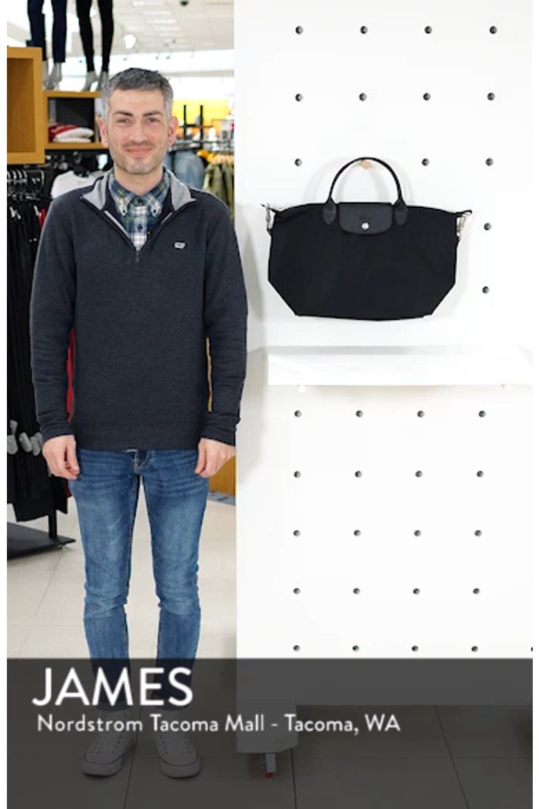 'Medium Le Pliage Neo' Nylon Top Handle Tote video
