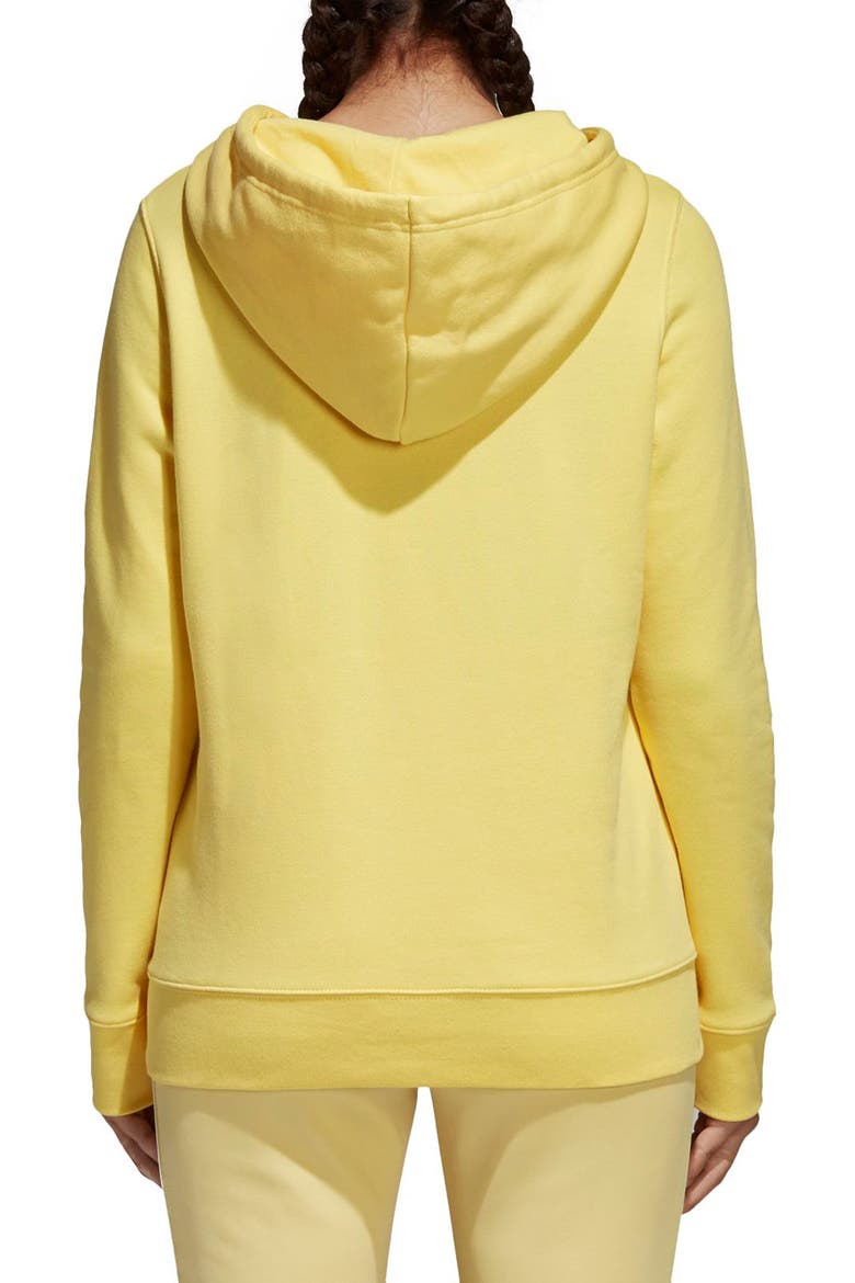 Originals Trefoil Hoodie, Alternate, color, INTENSE LEMON