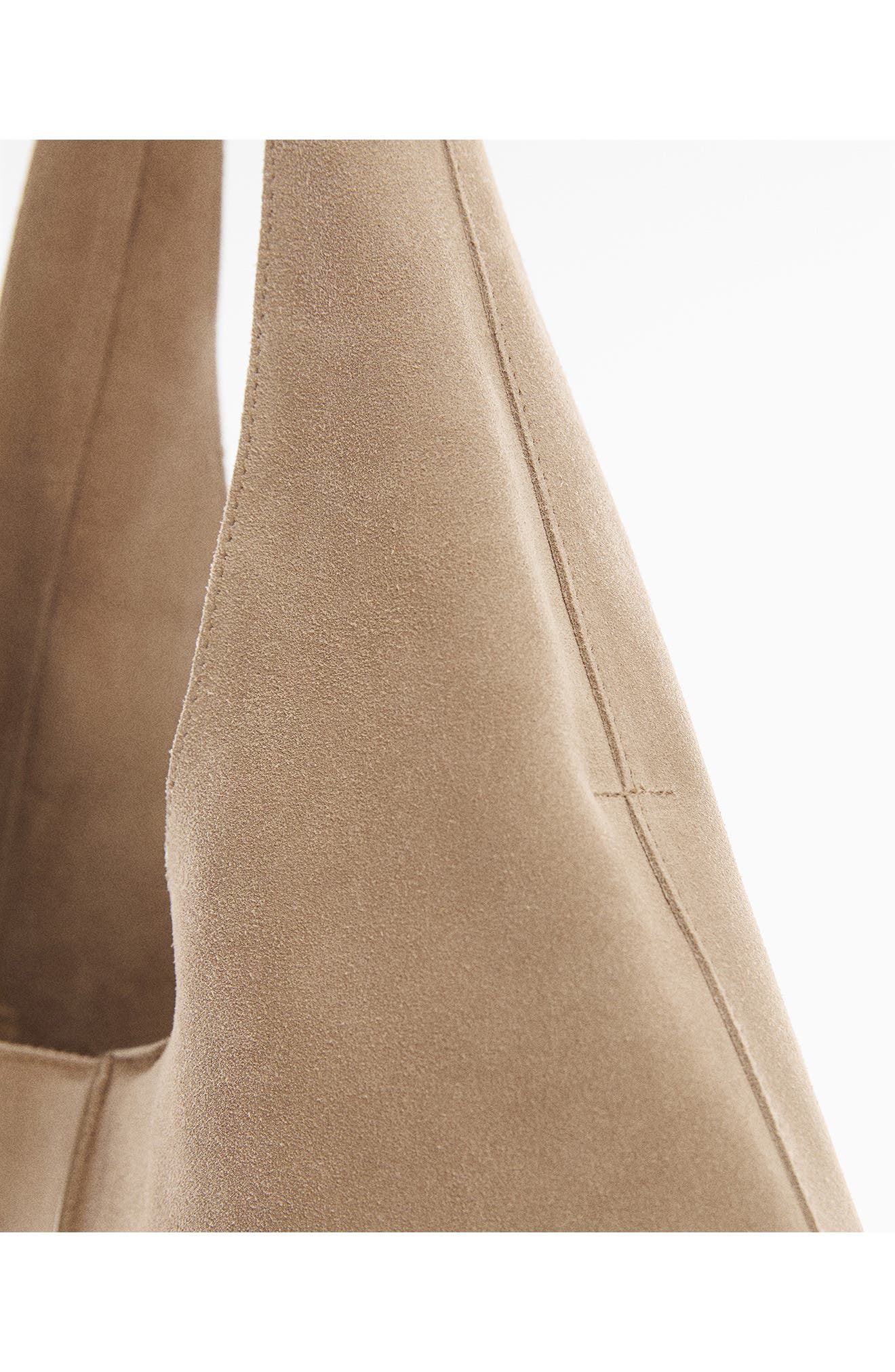 MANGO Suede Shopper Bag, Alternate, color, 