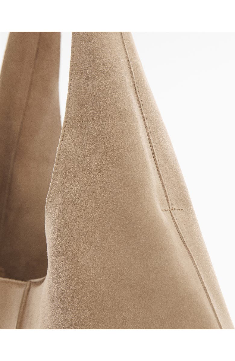 MANGO Suede Shopper Bag, Alternate, color,