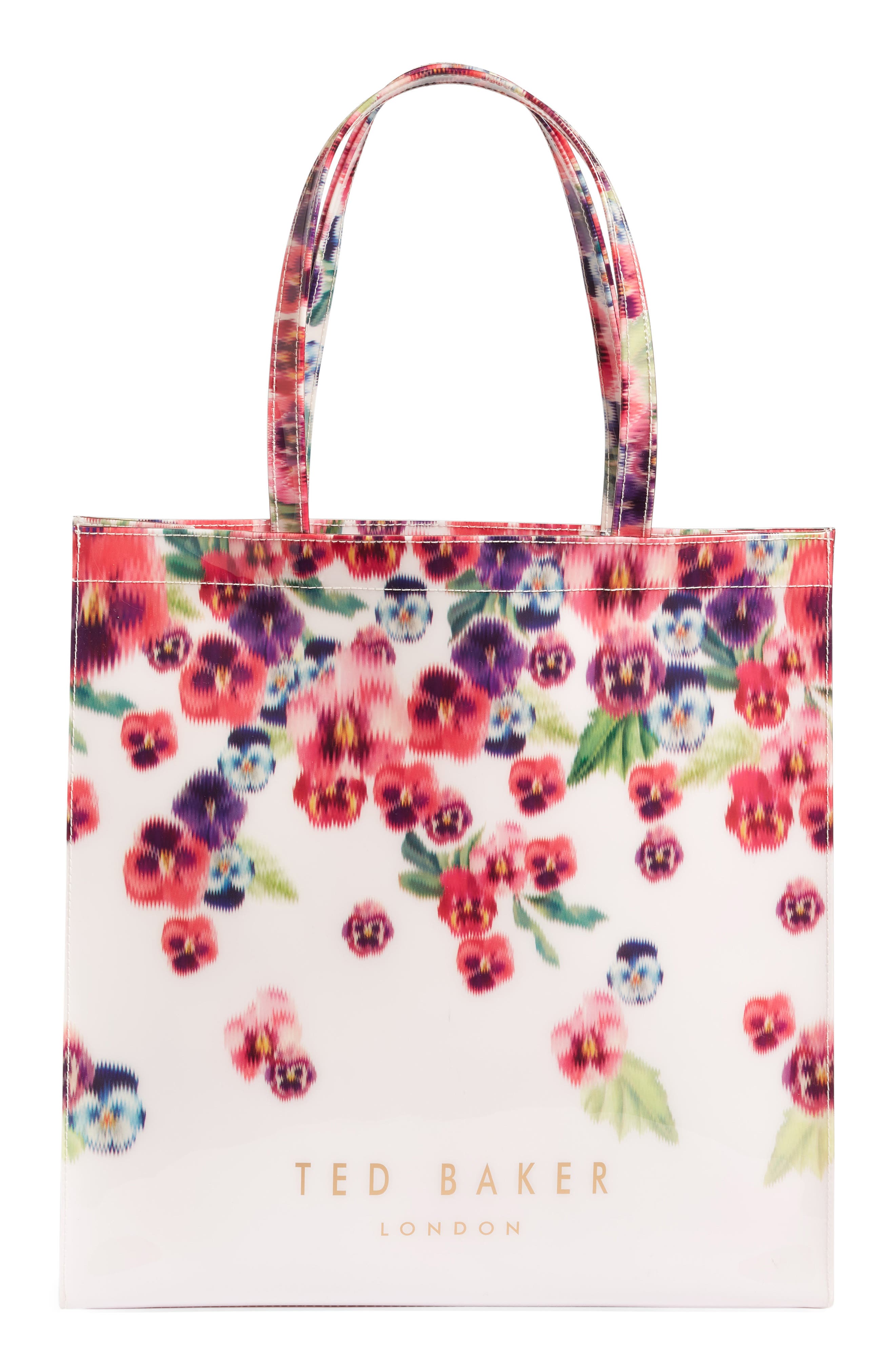 Ted Baker London Large Scatter Pansy Icon Tote, Main, color, 