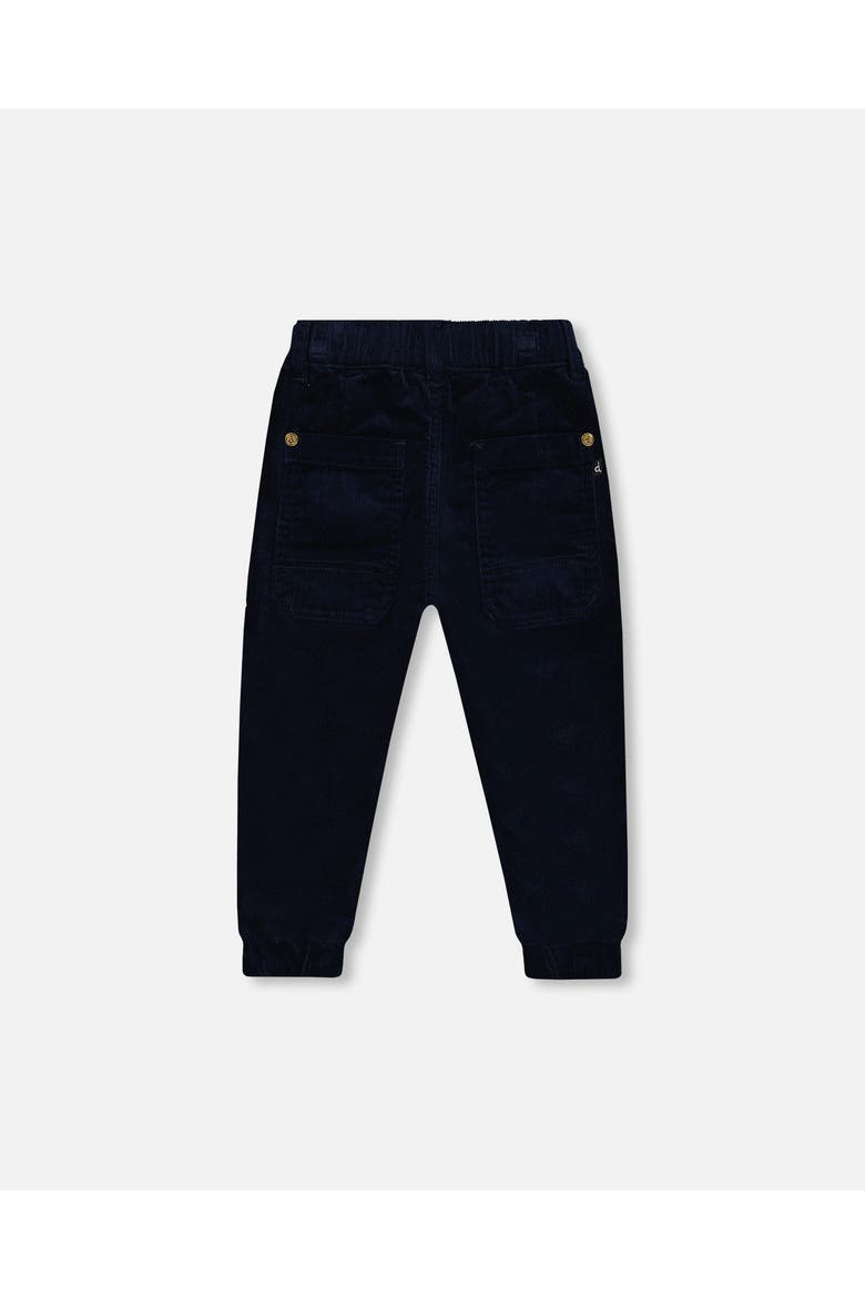 Little Boy's Stretch Corduroy Jogger Pants Navy, Alternate, color, Peacoat