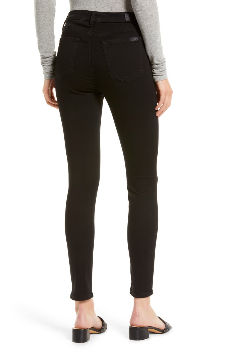 7 For All Mankind High Waist Ankle Skinny Jeans, Alternate, color, 