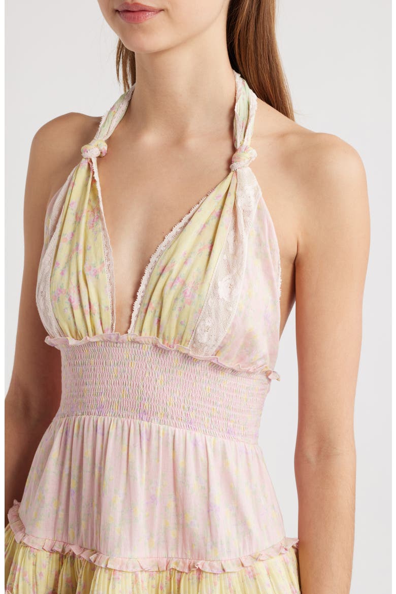 quintelle halter mini dress Quintelle Ruffle Halter Minidress (Women)