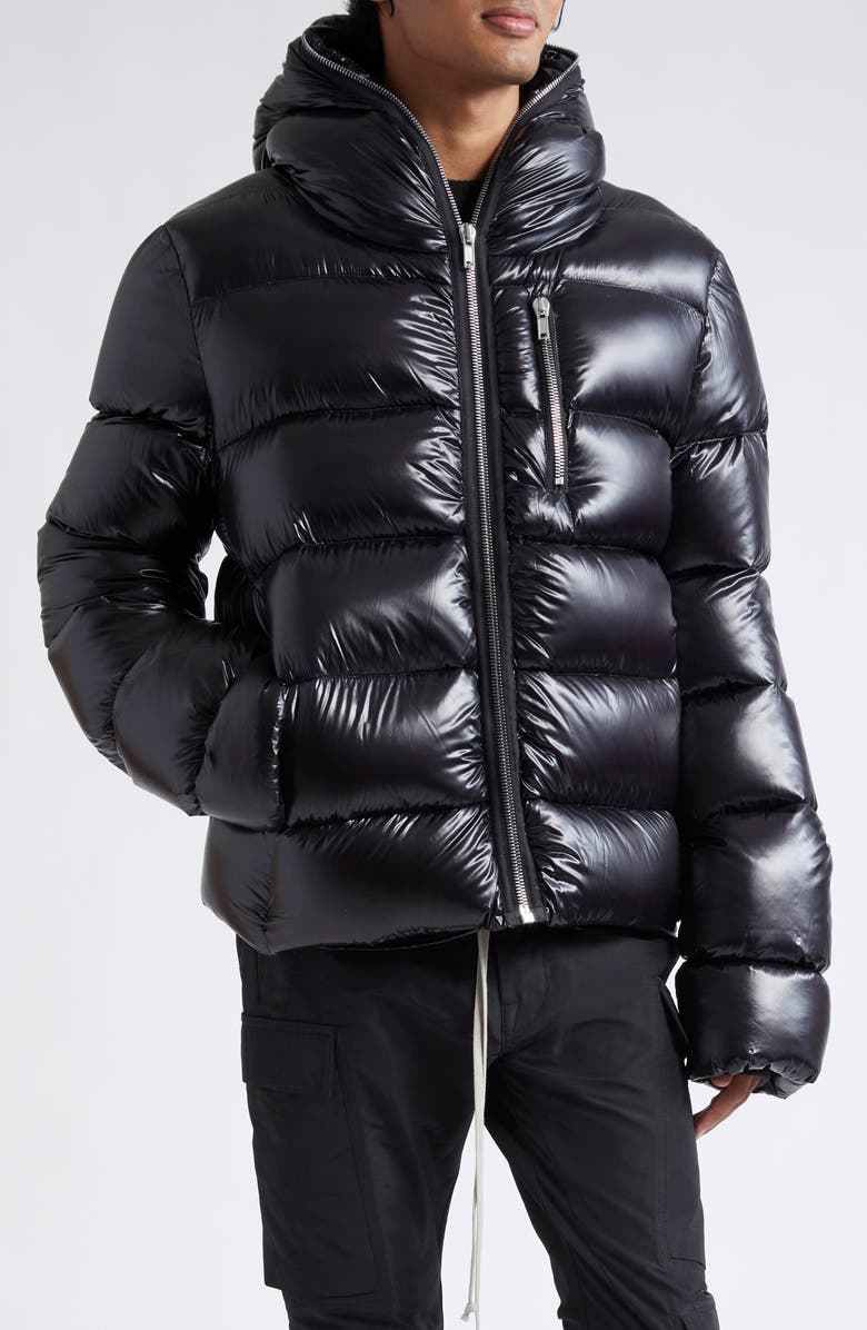 Rick Owens Hooded Down Puffer Jacket, Main, color, 