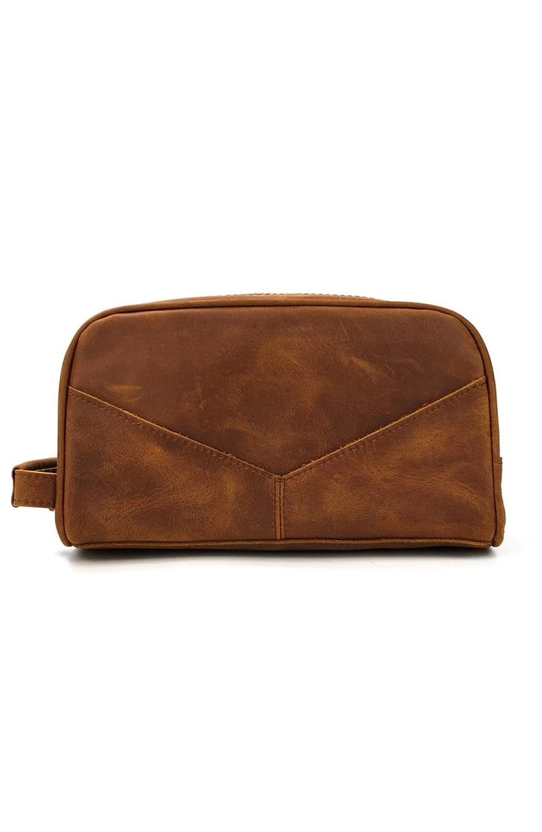 STEEL HORSE LEATHER The Nomad Toiletry Bag | Genuine Leather Travel Toiletry Bag, Main, color, Brown