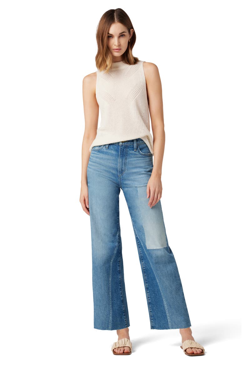 The Blake Rip & Repair High Waist Ankle Wide Leg Jeans, Alternate, color, ALL GOOD