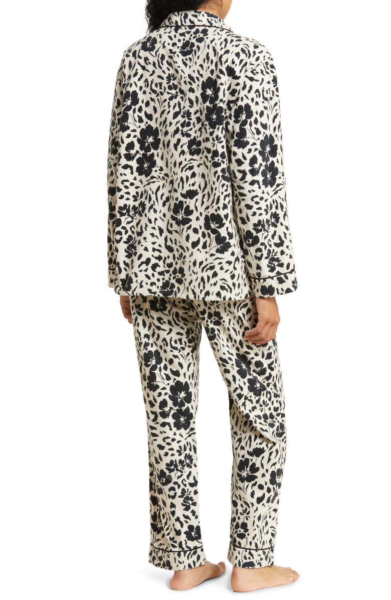 PJ Salvage Long Sleeve Cotton Flannel Pajamas & Headband Set, Alternate, color, 