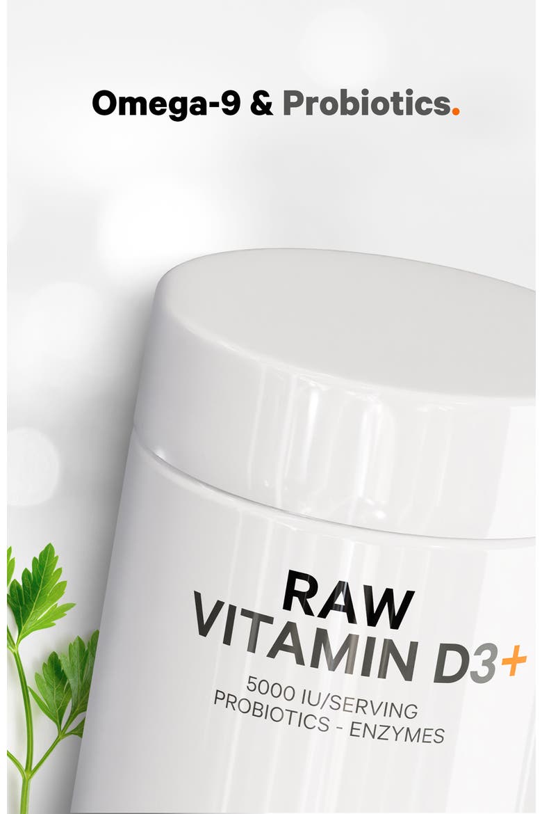 Raw Vitamin D3+ 5000 IU Supplement, Alternate, color, White