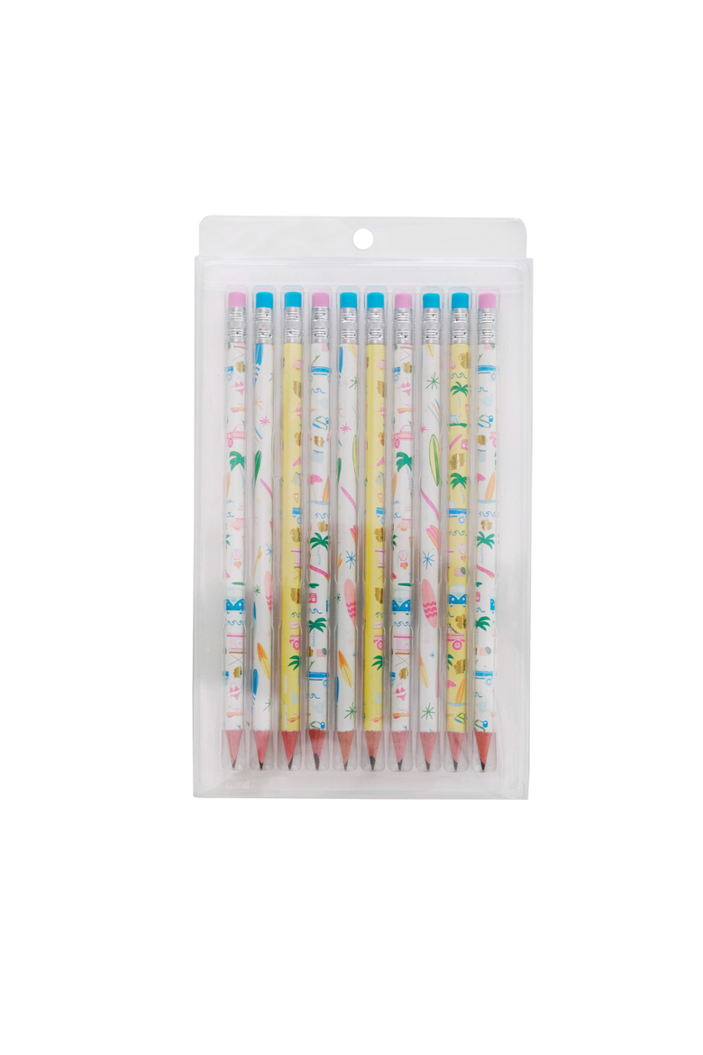 Back to School Surf's Up Pencil Set, Alternate, color, Assorted Pre-Pack